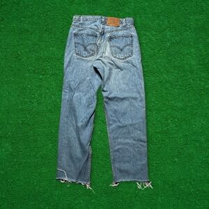 Vintage Cropped Orange Tab Levi's 550 Jeans